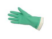 MCR Safety 5319E Flock Lined Nitrile Gloves Green