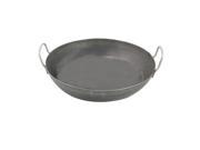 World Cuisine A4171740 Black Steel Paella Pan 15.75 Inches