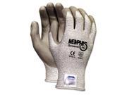 MCR Safety 9672M Memphis Dyneema Polyurethane Gloves Medium White Gray