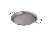 World Cuisine A4172460 Polished Carbon Steel 23.625 Inch Paella Pan