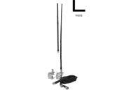Accessories unlimited AUMM24 W 4 ft. Dual Mirror Mount CB Antenna Kit with with 9 ft. Coax White