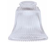 Westinghouse Lighting Clear Ribbed Fan Fixture Glass 81258 Pack of 6