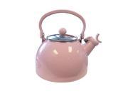 Reston Lloyd 60601 Pink Whistling Tea Kettle With Glass Lid