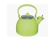 Reston Lloyd 60901 Lime Whistling Tea Kettle With Glass Lid