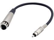 Pyle PCBL9F1 12 Gauge 1Ft RCA Male To 3 Pin XLR Female Audio Cable