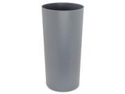 Rcp 355200GY Commercial Rigid Liner w Rim Round Plastic 22 gal Gray