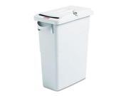 Rcp 9W25LGY Slim Jim Confidential Document Receptacle w Lid Rectangle 15 7 8 gal Lt Gray