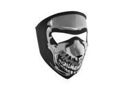 Balboa WNFMS023G Neoprene Face Mask Small Glow in the Dark Chrome Skull