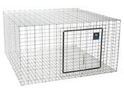 Rabbit Hutch 24 X 24In MILLER MFG CO Cages Hutches AH2424 Silver 084369010184