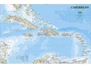National Geographic Maps RE01020617 Caribbean Classic Wall Map