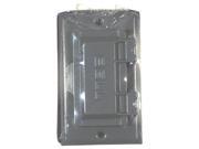 Hubbel Electric Raco Gray Single Gang Weatherproof GFCI Box Covers 5101 0