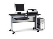Mayline 8100TDANT Eastwinds Mobile Work Table 57w x 23 1 2d x 29h Charcoal Laminate Top
