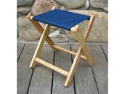 Blue Ridge Chair Works FSCH04WN Folding Stool Navy