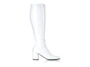 Pleaser Shoes 177766 Gogo White Adult Boots Wide Width