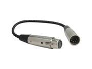 Hosa DMX 106 Adapter Cable 5 Pin XLR Male To 3 Pin XLR Female