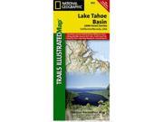 National Geographic TI00000803 Map Of Lake Tahoe Basin California