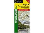 National Geographic TI00000808 Map Of Merced And Tuolumne Rivers Stanislaus National Forest California