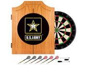 Trademark Poker U.S. Army Wood Dart Cabinet Set