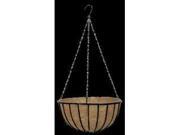Gardman Traditional Hanging Basket Wit Black 14 Inch R408