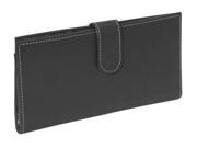 Piel Leather 2857 BLK Multi Card Wallet Black