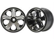 Traxxas Wheels All Star 2.8 Nitro Front Black Chrome TRA5577A
