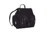 David King Co 327B Laptop Backpack with 2 Front Pockets Black