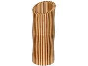 Bamboo54 1433 Vase Natural and Carbonized