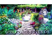 Custom Printed Rugs DM 46 Welcome Garden Gate Door Mat
