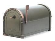 Architectural Mailboxes 5505Z Coronado Mailbox with Antique Copper Accents Bronze