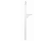 Architectural Mailboxes 6215W Decorative In ground Side Mount Post for Oasis Jr. White