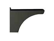 Architectural Mailboxes 5512B Decorative In ground Post Side Support Bracket for One Mailbox Black