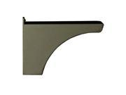 Architectural Mailboxes 5512Z Decorative In ground Post Side Support Bracket for One Mailbox Bronze