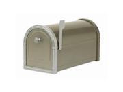 Architectural Mailboxes 5501Z Bellevue Mailbox with Powder Coat Platinum Accents Bronze
