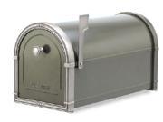 Architectural Mailboxes 5504Z Coronado Mailbox with Antique Nickel Accents Bronze