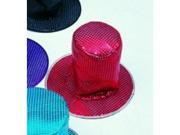 RG Costumes 65148 R Sequin Top Hat Red