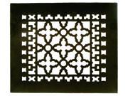 Acorn GR1BG 10 x 8 Cast Iron Decorative Grille Black