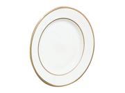 Ten Strawberry Street GLD0002 9.13 in. Double Gold Line Luncheon Plate Pack of 6