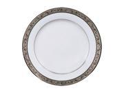 Ten Strawberry Street Paradise Platinum 10.625 Inch Dinner Plate Set Of 6