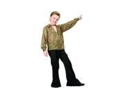RG Costumes 90170 M Disco Boy Costume Gold Size Child Medium 8 10