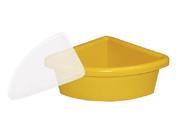 Early Childhood Resource ELR 0803 YE Quarter Circle Shaped Replacement Tray with Lid Yellow
