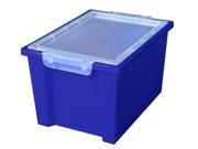 Early Childhood Resource ELR 0723 BL Colorful Essentials Large Storage Bin with Clear Lid Blue