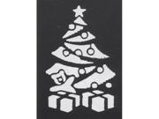 Costumes For All Occasions FP69 Stencil Xmas Tree Brass