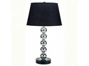 Ore International 6257 30 Metal Table Lamp Black