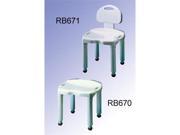 Complete Medical RB671 Bath Bench Composite with Back Knocked Down Carex