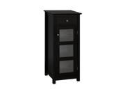 Elegant Home Fashions 6223 Chesterfield Floor Cabinet 1 Door and 1 Drawer Espresso