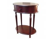 Ore International H 114 Oval Side Table Cherry 28