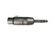 Hosa GXP 143 XLR Female to Balanced 1 4 Male Adapter