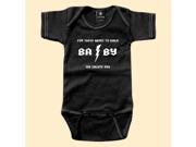 Rebel Ink Baby 307bo06 For Those About to Walk 0 6 Month Black One Piece Undershirt