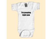 Rebel Ink Baby 309wls1218 I m Pooping Right Now 12 18 Month White One Piece Undershirt