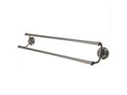 Kingston Brass BA2713SN Milano 24 Inch Dual Towel Bar Satin Nickel